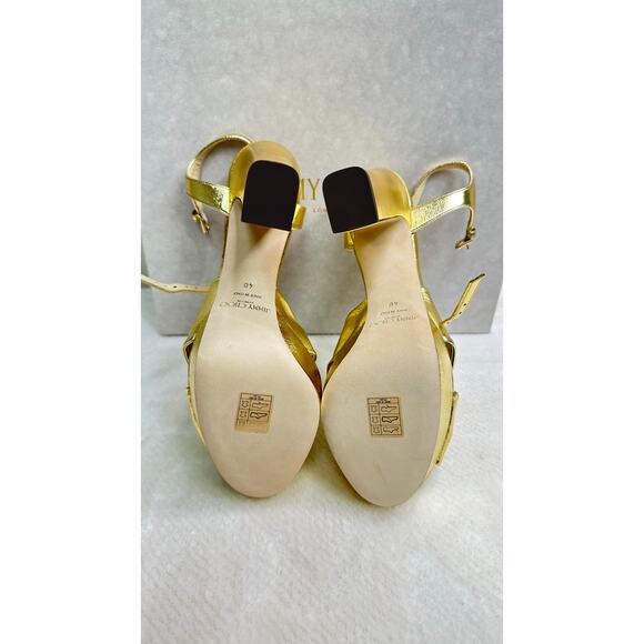 JIMMY CHOO - Golden Dress Heels EU 40 - US 9.5 - Picture 7 of 7